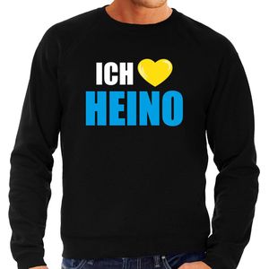 Bellatio Decorations Apres-ski sweater / trui Wintersport Ich liebe Heino heren - zwart
