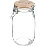 5Five - Set 6x keuken voedsel voorraadpotten glas 0.75/1.0/1.5 Liter