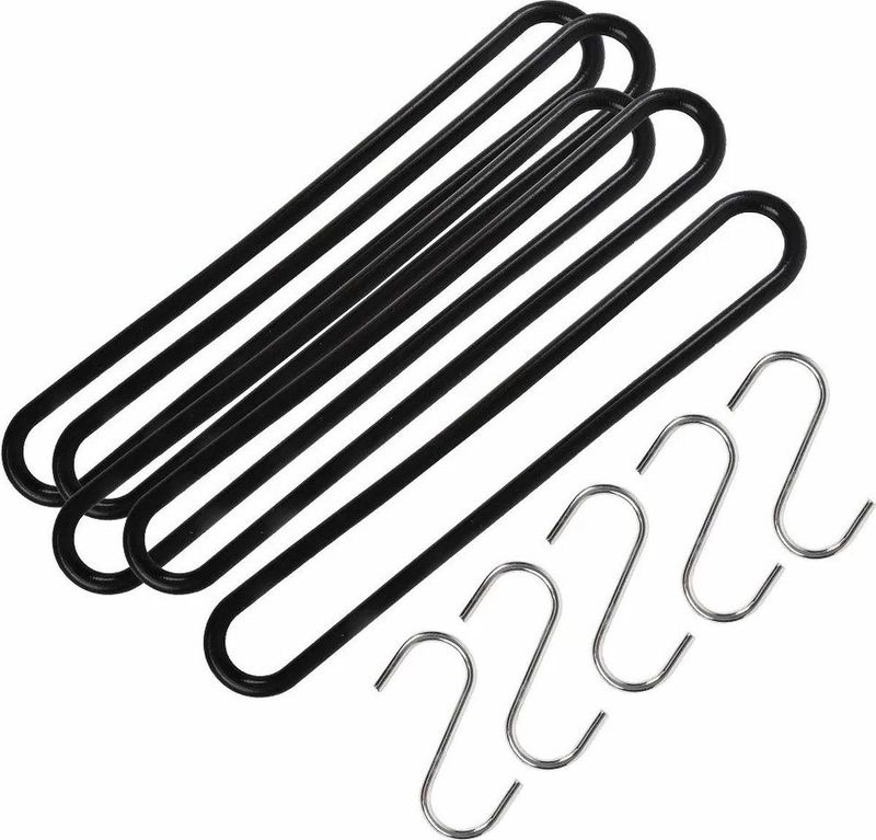 Talen Tools Spanrubbers met S-haken - 15x stuks - voor dekzeilen - 25 cm