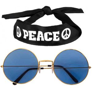 DEGUISE TOI Vegaoo Ronde bril voor volwassenen, bril, eenheidsmaat, zwart, accessoires, kunststof, Carnaval