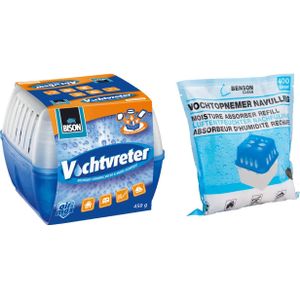 Bison Vochtopnemer / vochtvanger - 450 ml - met navulling - 400 gram