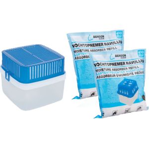 Benson Vochtopnemer / vochtvanger - 1,8 liter - met navulling - 2x 400 gram