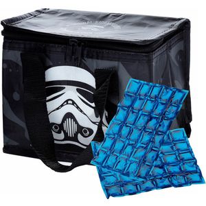 Puckator Kleine lunch koeltas met 2x flexibel koelelement - Stormtrooper print - 4,4 liter - Koeltas