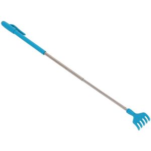 Gerim Ruggenkrabber - stevige hark - uitschuifbaar tot 40 cm - blauw
