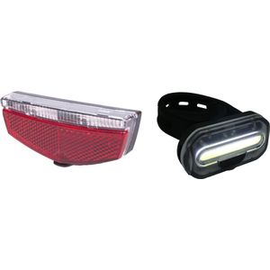 Benson Fiets achterlicht / koplamp - fietsverlichting - 2x - LED universeel