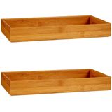 Kinvara - Organizers - Bruin - Bamboe - 2 Stuks