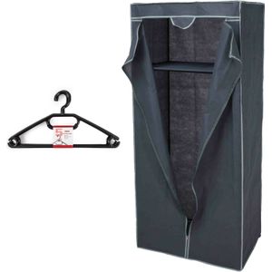 Storage Solutions - Mobiele kledingkast met 10x hangers - 75 x 160 cm