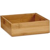 Kast/lade/make-up sorteer bakjes van bamboe hout - Set van 6x stuks