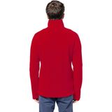 Kariban Fleece trui - rood - halve ritskraag - warme winter sweater - heren - polyester