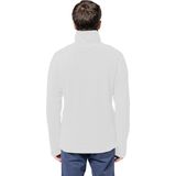 Kariban Fleece trui - wit - halve ritskraag - warme winter sweater - heren - polyester