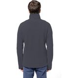 Kariban Fleece trui - donkergrijs - halve ritskraag - warme winter sweater - heren - polyester