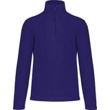 Kariban Fleece trui - indigo blauw - halve ritskraag - warme winter sweater - heren - polyester