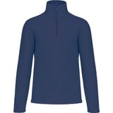 Kariban Fleece trui - marine blauw - halve ritskraag - warme winter sweater - heren - polyester