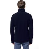 Kariban Fleece trui - navy blauw - halve ritskraag - warme winter sweater - heren - polyester