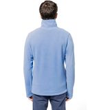 Kariban Fleece trui - sky blauw - halve ritskraag - warme winter sweater - heren - polyester