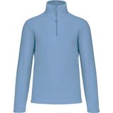 Kariban Fleece trui - sky blauw - halve ritskraag - warme winter sweater - heren - polyester