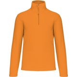 Kariban - Fleece Trui - Oranje - Halve Ritskraag - 100% Polyester Microfleece