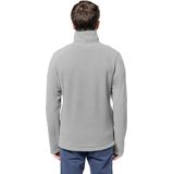 Kariban Fleece trui - lichtgrijs - halve ritskraag - warme winter sweater - heren - polyester