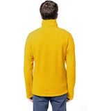 Kariban Fleece trui - geel - halve ritskraag - warme winter sweater - heren - polyester