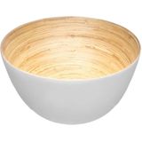 Secret de Gourmet voedsel serveerschalen - Set 7x - Bamboe - D30/D17 cm
