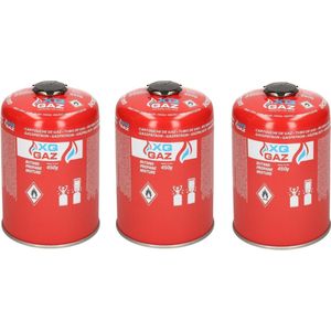 Set van 3x - camping kookstel/kookpit gas navulling - navulflessen - 450 gram