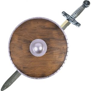 Funny Fashion - Verkleed Wapens Set - Zwaard 65 cm - Schild 45 cm - Kunststof - Carnaval