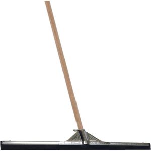 Betra Vloertrekker/douchetrekker - voor water metaal/rubber 75 cm - met houten steel 130 cm