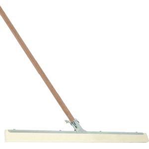 Betra Vloertrekker/douchetrekker - voor water - metaal/rubber 55 cm - met houten steel 130 cm