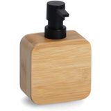 Zeller badkamer accessoires set 2-delig - bamboe hout - luxe kwaliteit