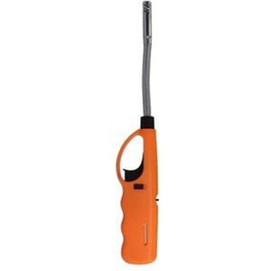 Lange flexibele BBQ/keuken/gas/haard aansteker - oranje - 27 cm - Aansteker
