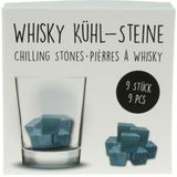 Pasabahce whiskyglazen - set 4x stuks van 350 ml - en 9x whisky ijsblokstenen - Cadeau set vaderdag