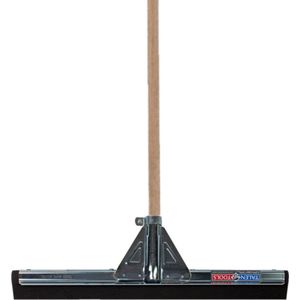 Talen Tools Vloer/douche trekker - voor water - metaal/hard rubber 45 cm - met houten steel 130 cm