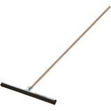 Talen Tools Vloer/douche trekker - metaal/stevig rubber 45 cm - dikke houten steel 140 cm