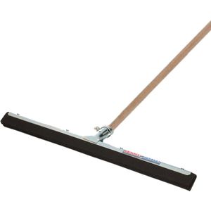 Talen Tools Vloer/douche trekker - metaal/stevig rubber 45 cm - dikke houten steel 140 cm