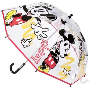 Disney Mickey Mouse kinderparaplu - transparant - D71 cm