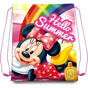 Disney Minnie Mouse gymtas/rugzak/rugtas voor kinderen - roze - 40 x 30 cm