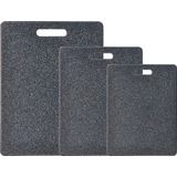 Snijplankenset 3-delig - kunststof - graniet look - 36 x 27 cm