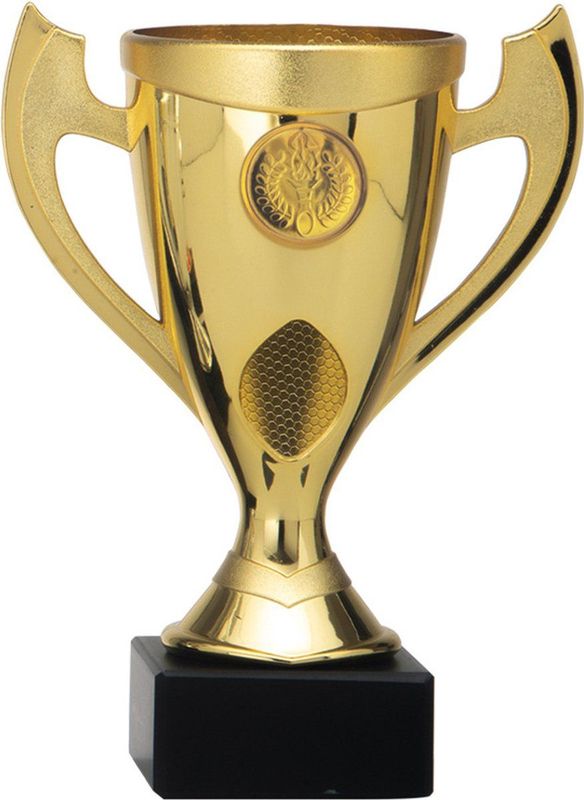 Trofee/Beker - Goud - Oren - Kunststof - 18 X 9 cm - Sportprijs