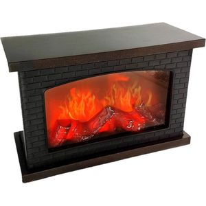Sfeerhaard/open haard - met led verlichting - L30 x H20 cm