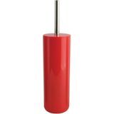 MSV Porto Toilet/Wc-borstel Houder - 2x - Kunststof - Rood - 38 cm