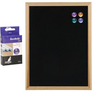 Krijt schoolbord in hoogte verstelbaar 100x200 cm