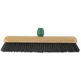 BETRA - Universele Binnenbezem - Beige - Hout - 1x Bezemkop Zwart - 30 cm