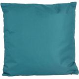 Anna Collection Bank/tuin kussens set - binnen/buiten - 6x stuks - petrol blauw - In 2 formaten