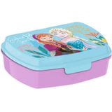 Disney Frozen lunchbox set voor kinderen - 3-delig - licht blauw - incl. gymtas/schooltas