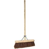 Bezems - Beige - FSC Hout - Inclusief Bezemsteel en Stokhouder