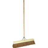 BETRA - Universele Bezem - Beige - FSC Hout - Inclusief Stokhouder