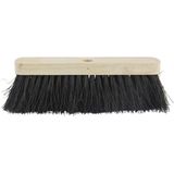 BETRA - Universele Harde Buitenbezem - Beige - FSC Hout - Inclusief Stokhouder