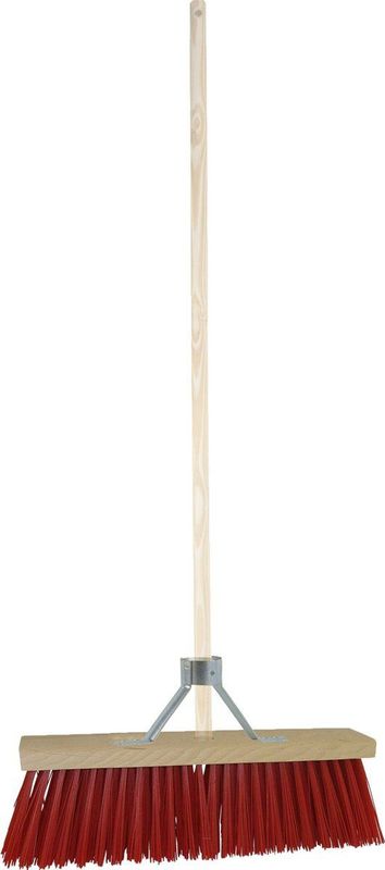 BETRA - Universele Harde Buitenbezem - Beige - FSC Hout - Inclusief Stokhouder