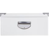 5Five Opbergdoos/box - 5x - wit - L36 x B24.5 x H12.5 cm - Stevig karton - Whitebox