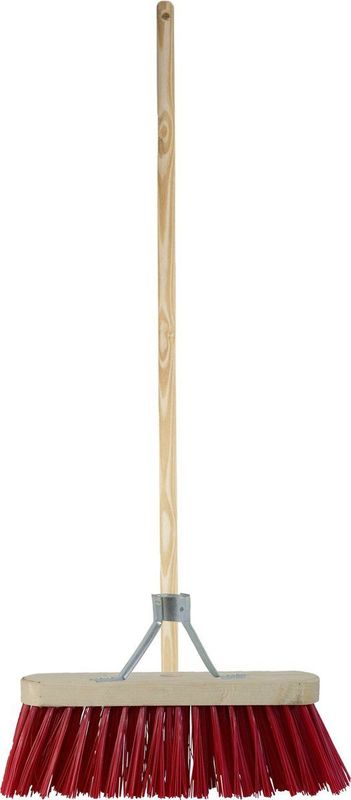 BETRA - Universele Harde Buitenbezem - Beige - FSC Hout - Inclusief Stokhouder